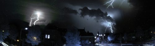 Lightning in Arnhem; an infrared love story.
