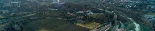 Imola Formula 1 circuit from drone air