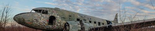 Abandoned Douglas C-47 at Zeljava airbase Croatia/Bosnia