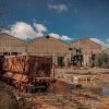 Abandoned mine wagons and train depot, Rio Tinto, Huelva Spain