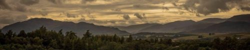 Scotland classic highlands and mountains view