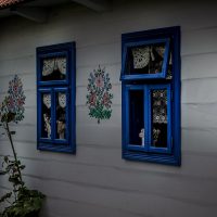 Zalipie flower painted decorated houses