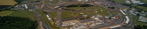 Silverstone Formula 1 circuit England aerial shot